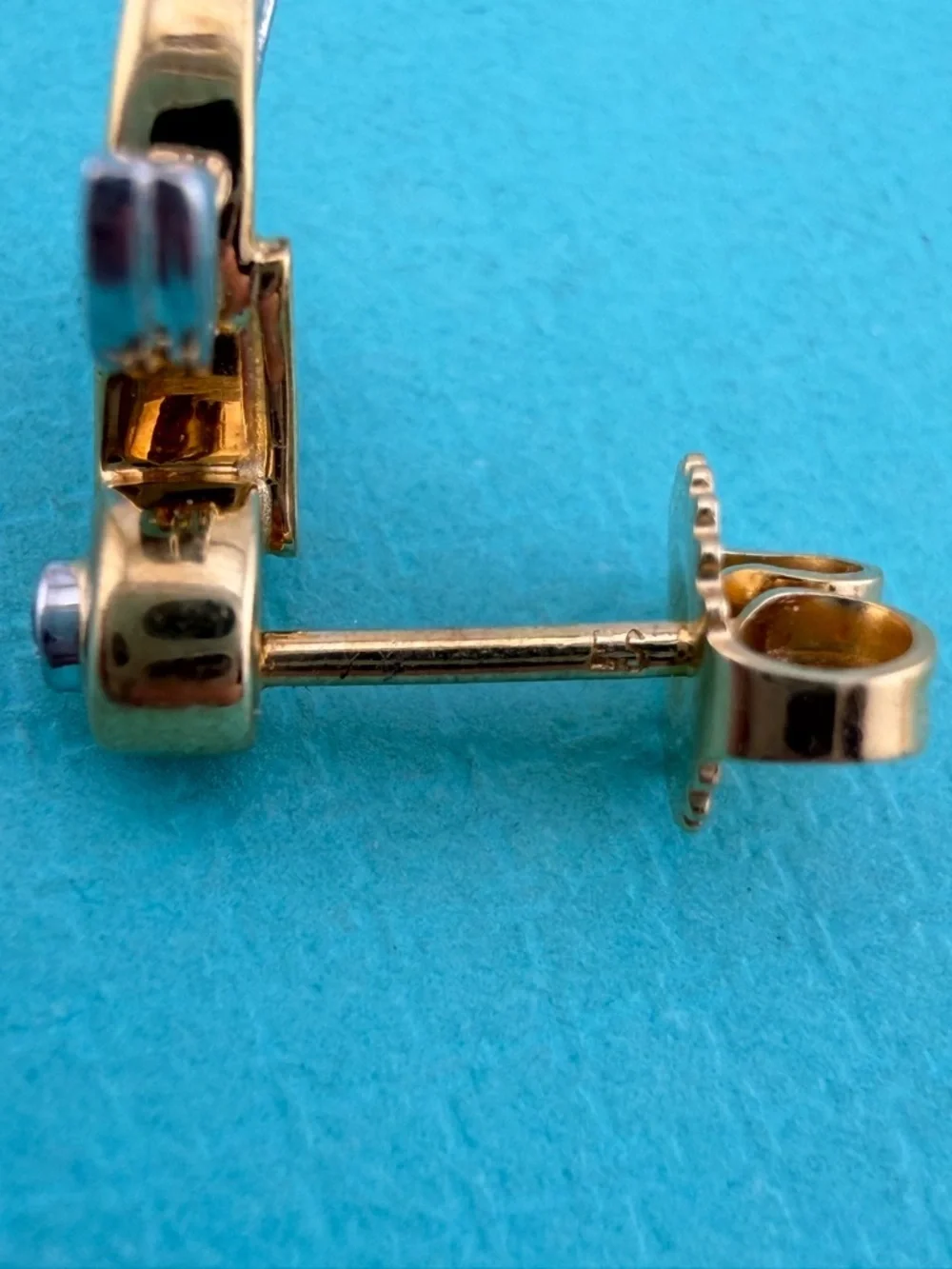 Vintage RARE Tiffany & Co. Vine Garland Earrings Platinum Yellow Gold 🍇